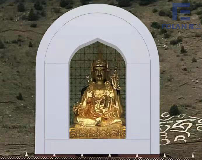 深圳佛蘭空間膜結(jié)構(gòu)公司在四川甘孜某佛龕膜結(jié)構(gòu)工程順利完工！